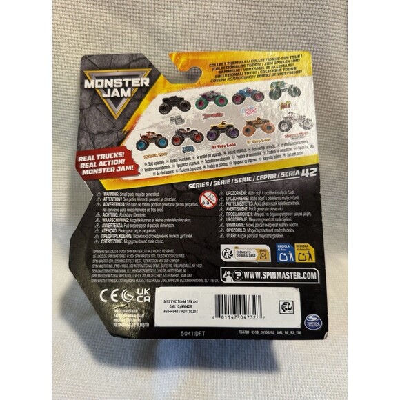 Spin Master 2025 Monster Jam Series 42 Nitro Neon ThunderROARus White 1:64th - Picture 2 of 2